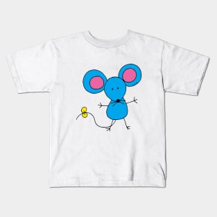 blue mouse Kids T-Shirt